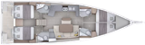 4 cabins with 4 bathrooms
Charter version